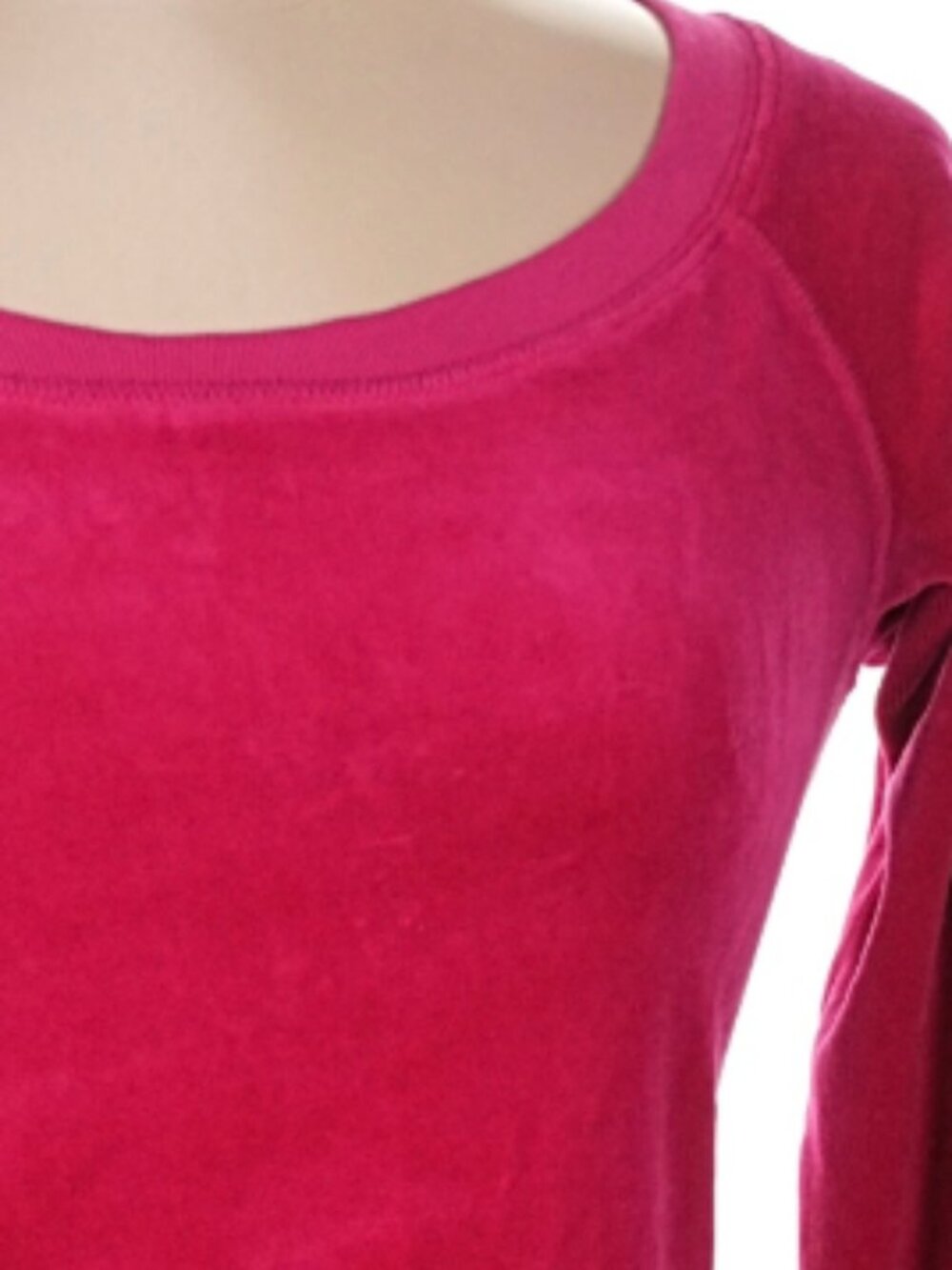 Juicy Couture Vintage Off-The-Shoulder Velour Pullover Top - Size Large - Picture 2 of 9